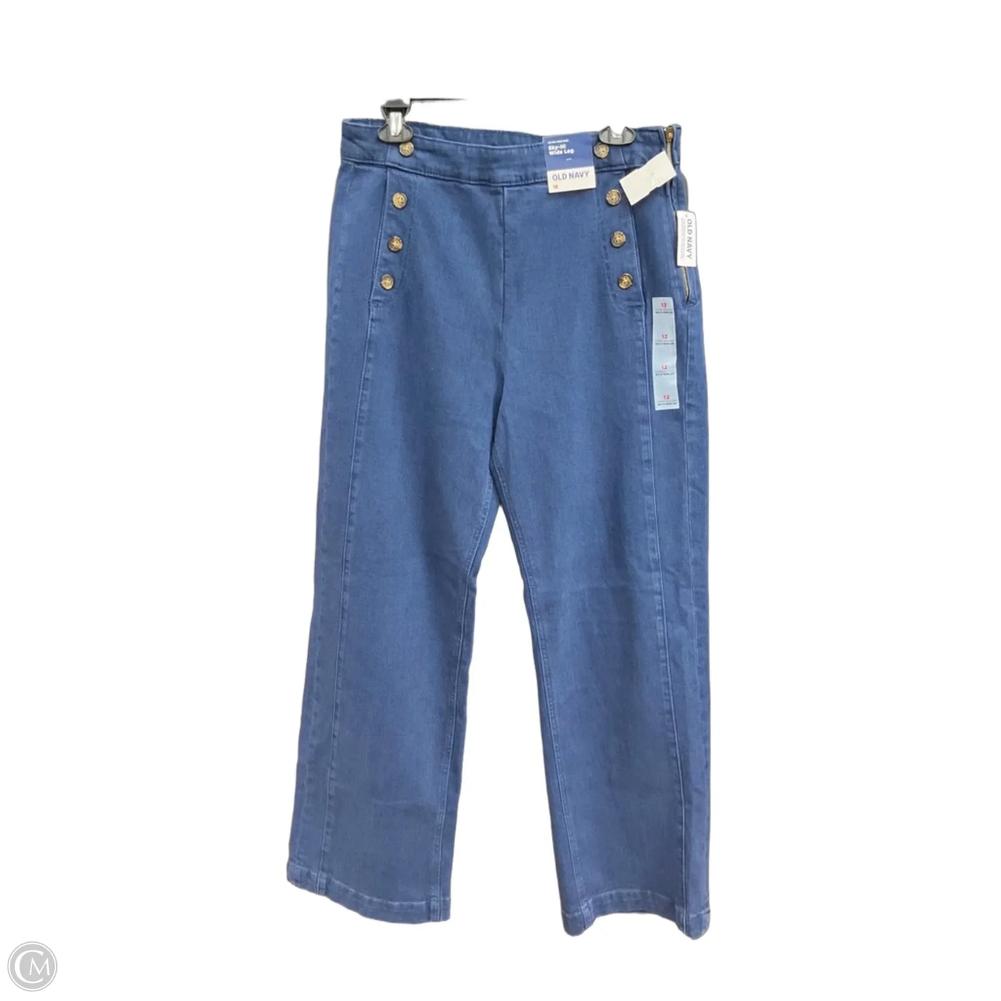 Jeans Wide Leg By Old Navy In Blue, Size: 12