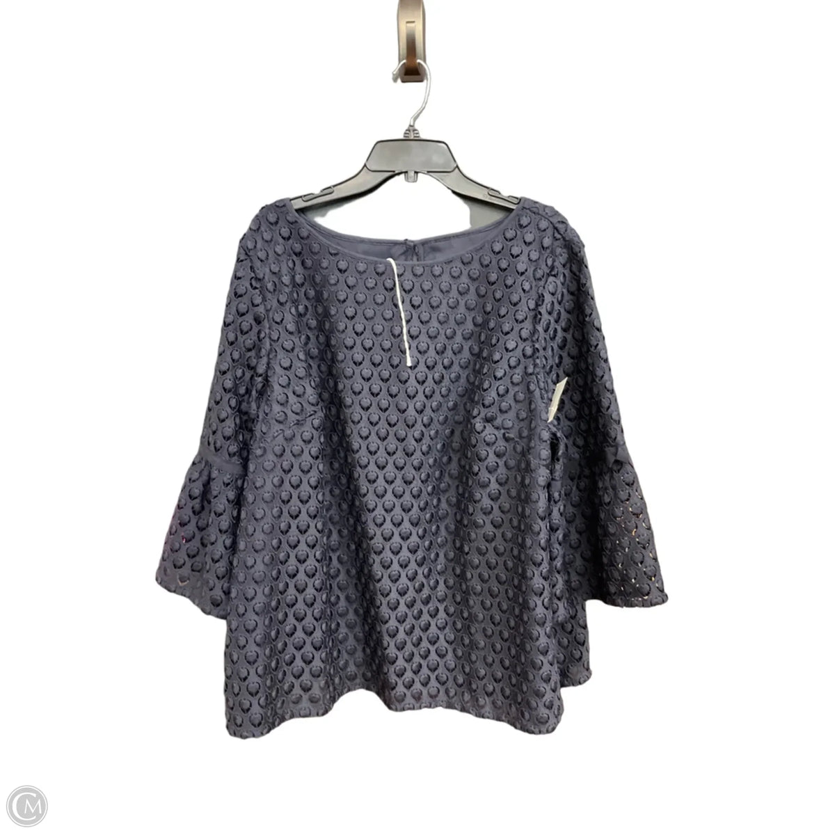 Top Long Sleeve By Talbots In Blue, Size: 3x