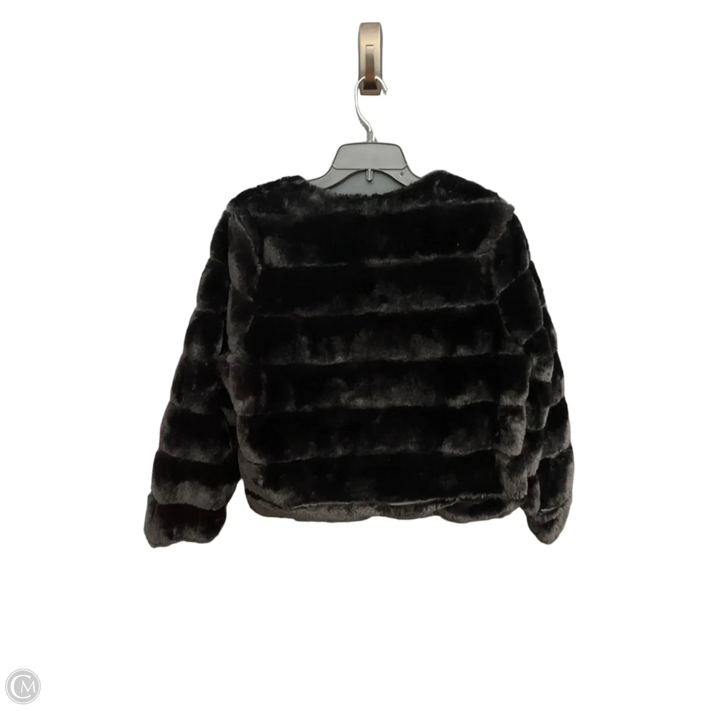 Coat Faux Fur & Sherpa By Calvin Klein In Black, Size: Xl