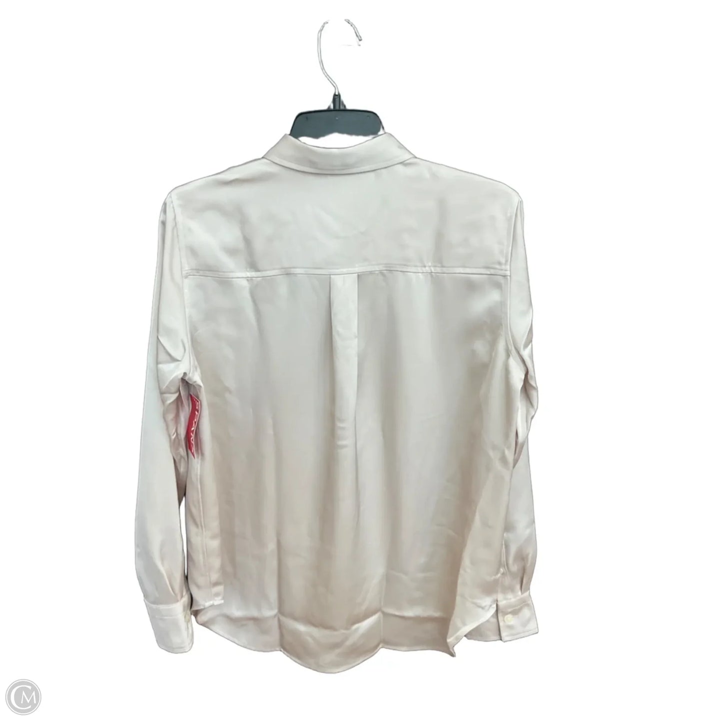 Blouse Long Sleeve By Spanx In Cream, Size: S