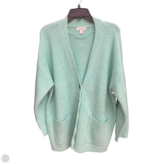 Cardigan By On 34th In Green, Size: Xl