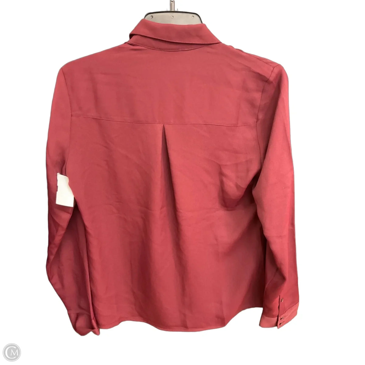 Blouse Long Sleeve By Express In Maroon, Size: Xs