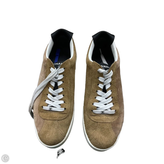 Shoes Luxury Designer By Chanel In Brown, Size: 8.5
