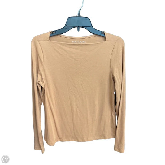 Top Long Sleeve By Tahari In Brown, Size: S