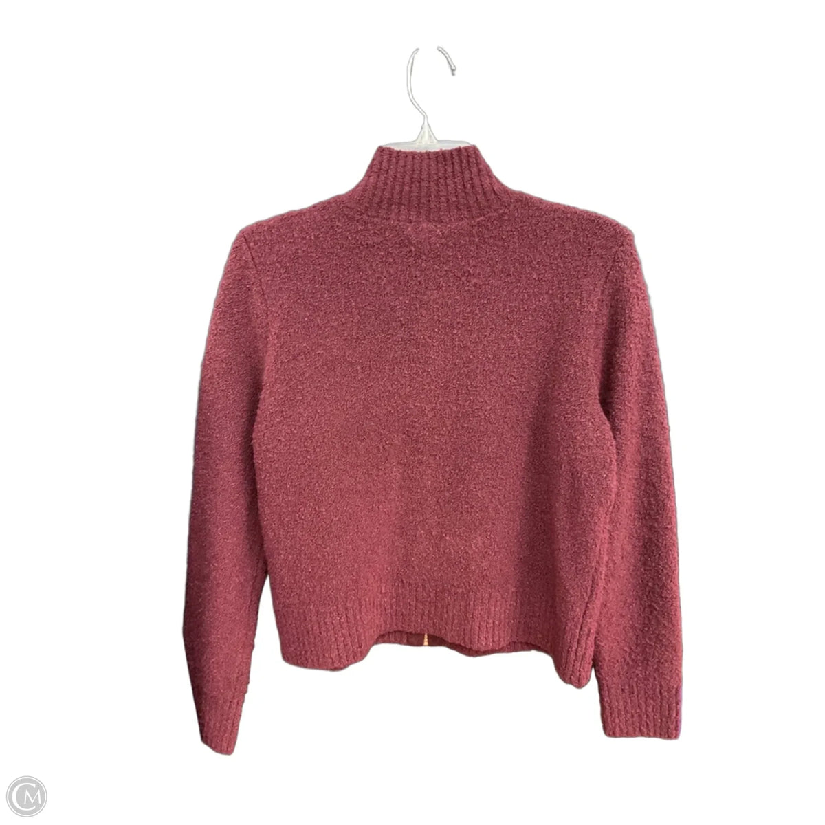 Jacket Fleece By Talbots In Maroon, Size: Mp