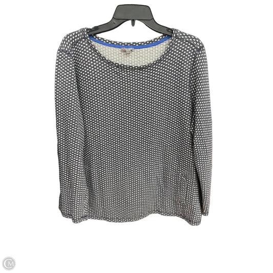 Top Long Sleeve By Talbots In Polkadot Pattern, Size: Xl