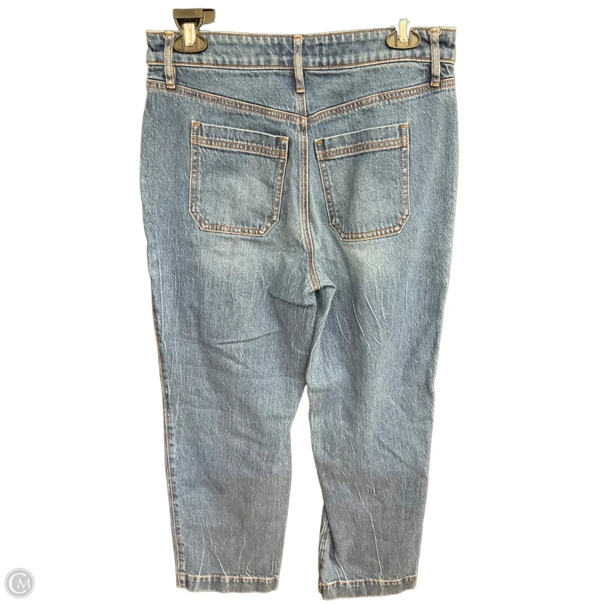 Jeans Straight By Loft In Blue Denim, Size: 4