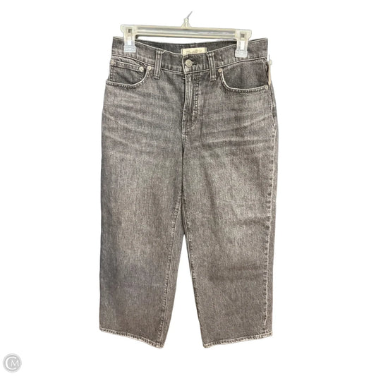 Jeans Wide Leg By Madewell In Black, Size: 4p