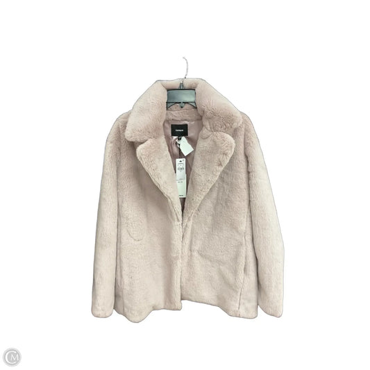 Coat Faux Fur & Sherpa By Express In Pink, Size: M
