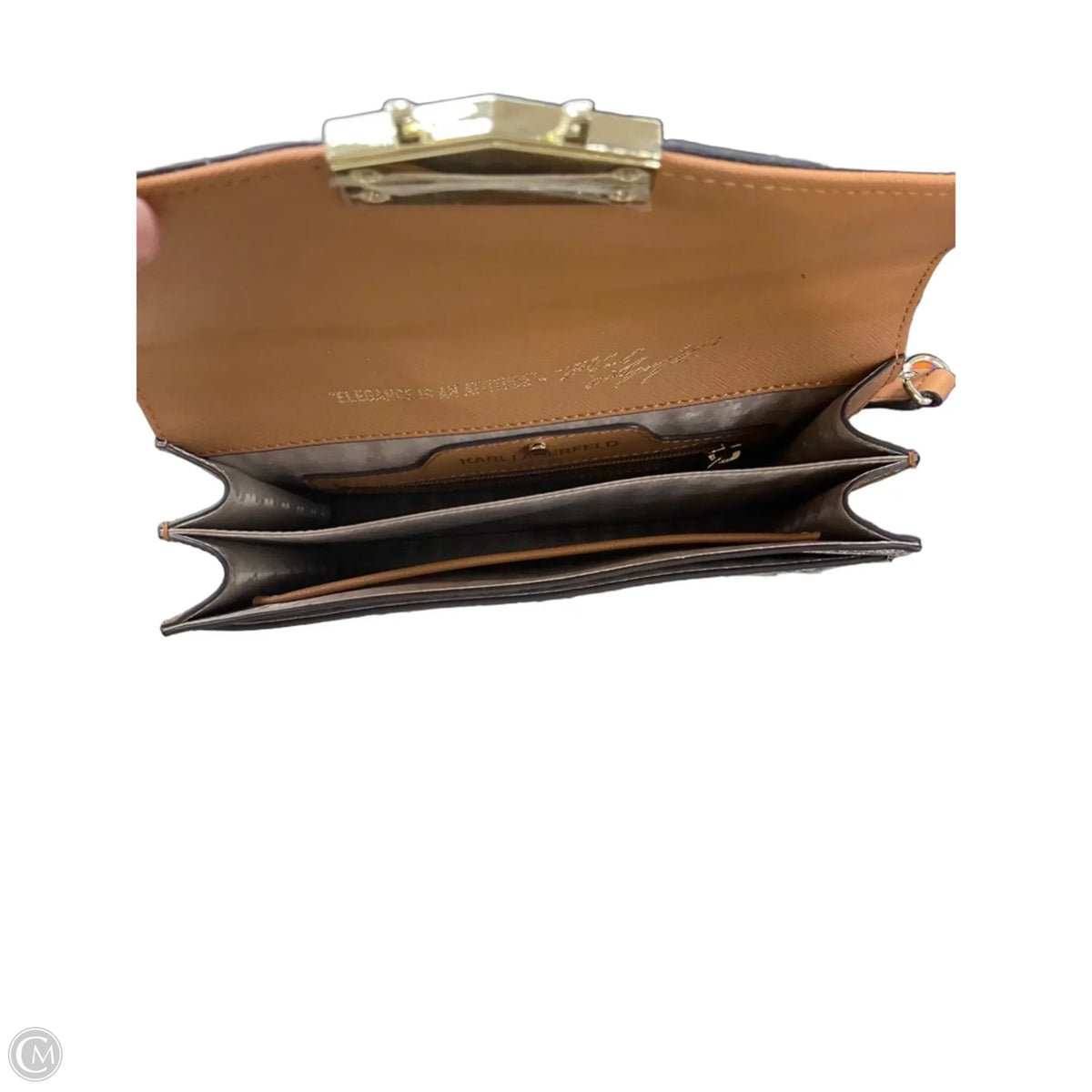 Crossbody Designer By Karl Lagerfeld, Size: Medium