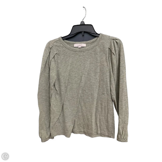 Top Long Sleeve By Loft In Green, Size: S