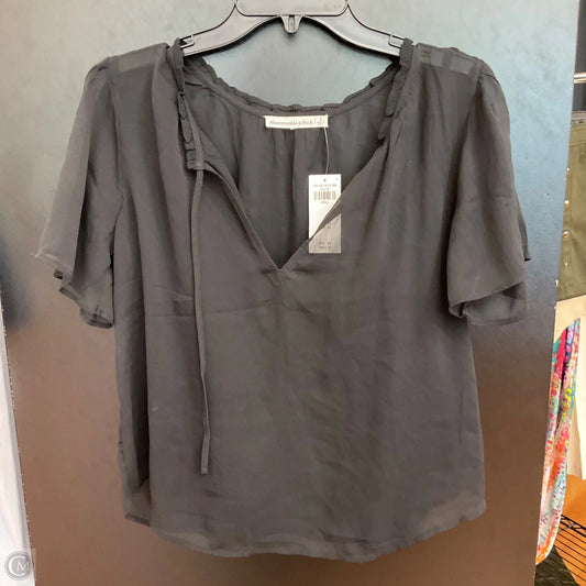 Top Short Sleeve By Abercrombie And Fitch In Black, Size: S