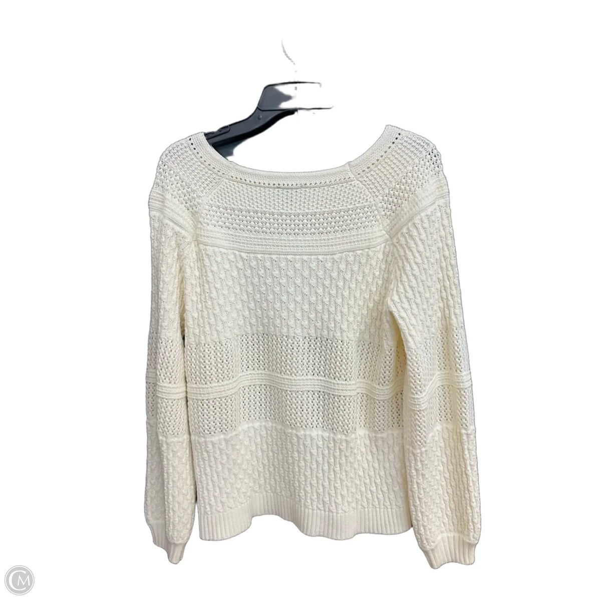 Sweater By Talbots In Cream, Size: L