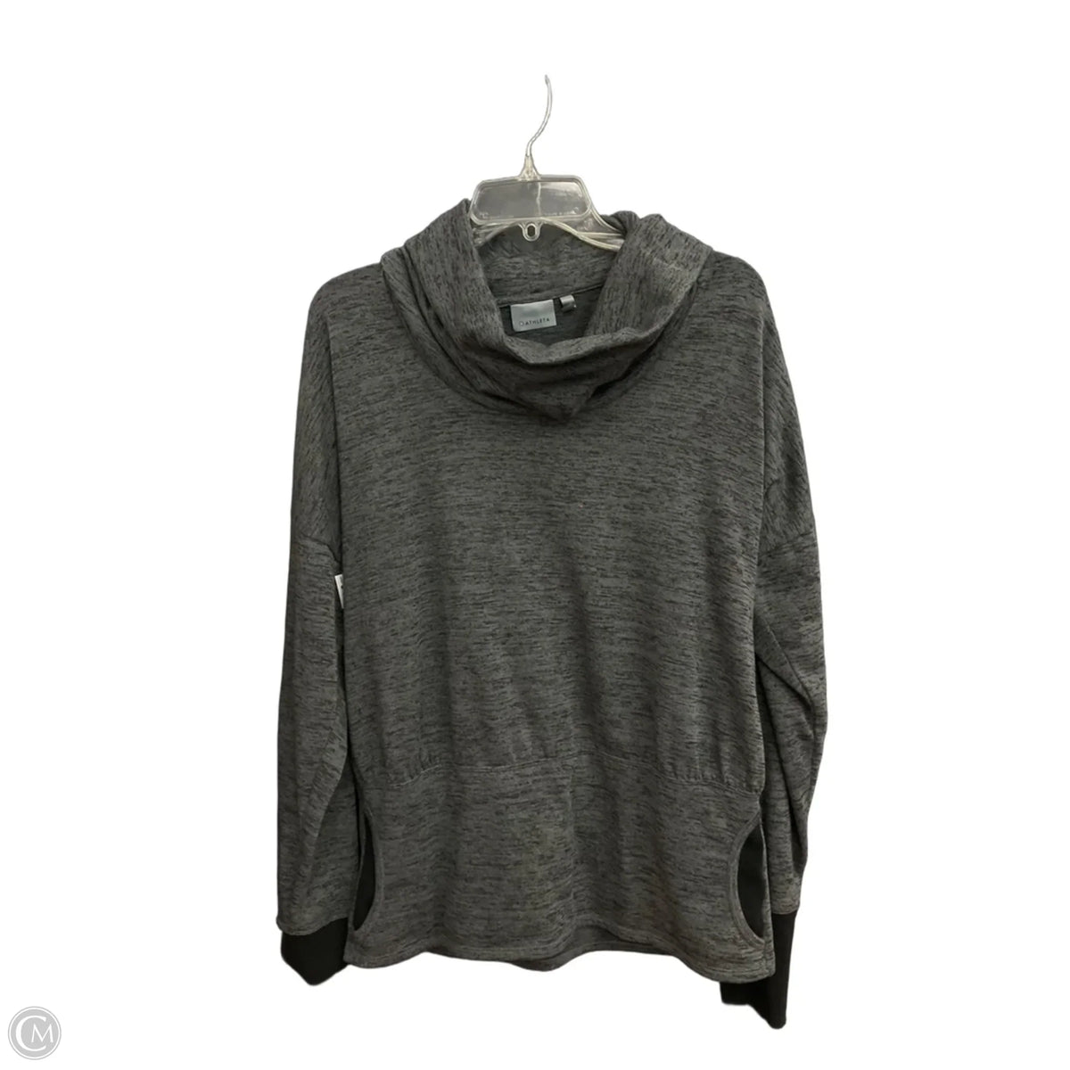 Sweatshirt Collar By Athleta In Grey, Size: L