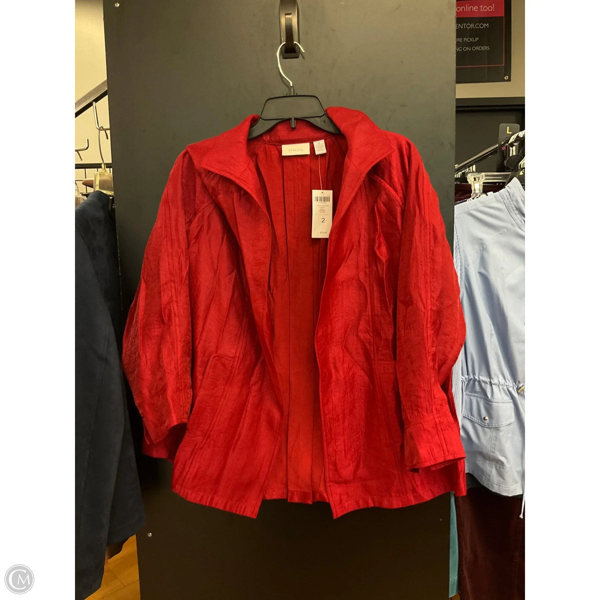 Jacket Other By Chicos In Red, Size: L