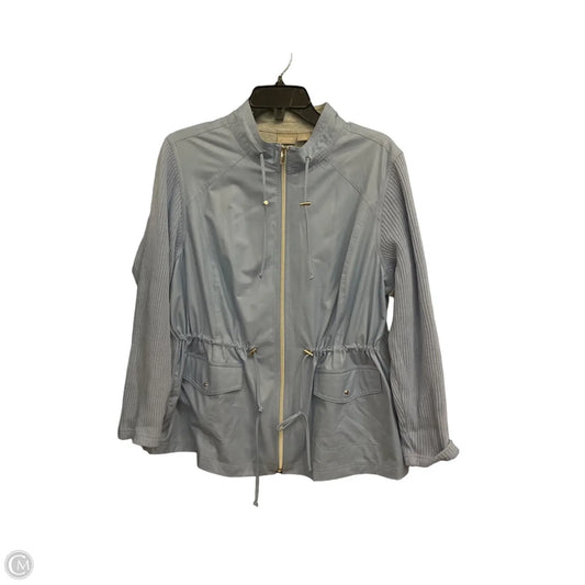 Jacket Shirt By Chicos In Blue, Size: L