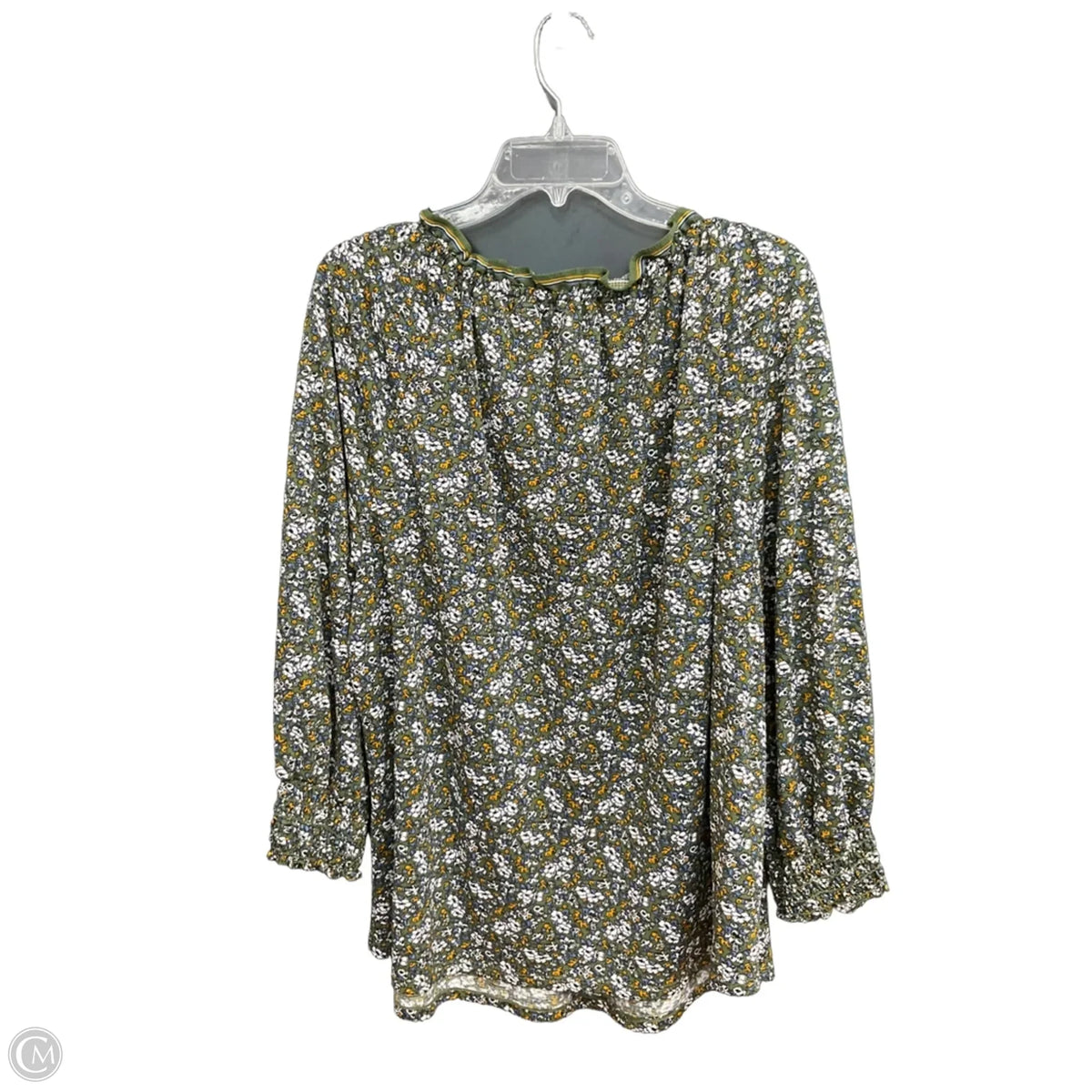 Top Long Sleeve By Max Studio In Green, Size: 1x