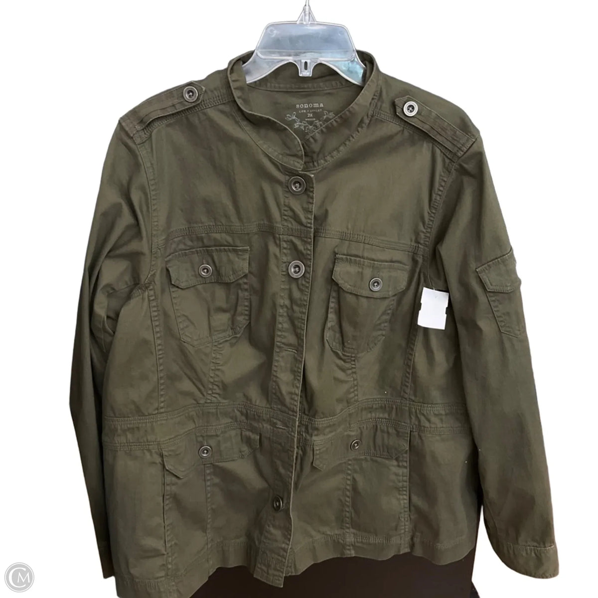Jacket Utility By Sonoma In Green, Size: 2x
