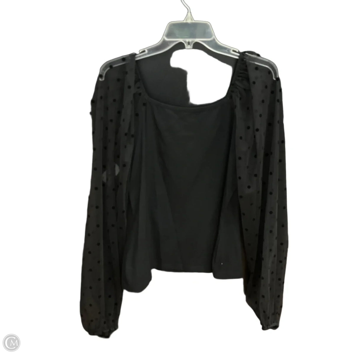 Top Long Sleeve By Torrid In Black, Size: 1x