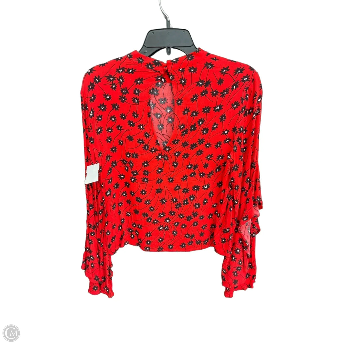 Top Long Sleeve By Express In Red, Size: Xs