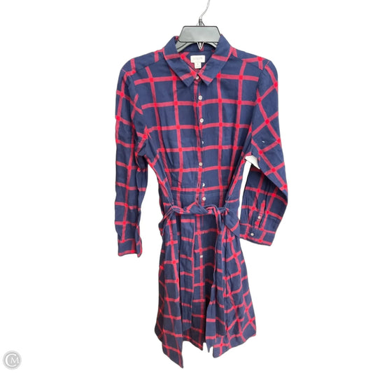Dress Casual Midi By J. Crew In Blue, Size: M
