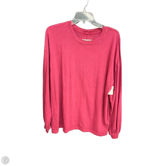 Top Long Sleeve By We The Free In Pink, Size: S