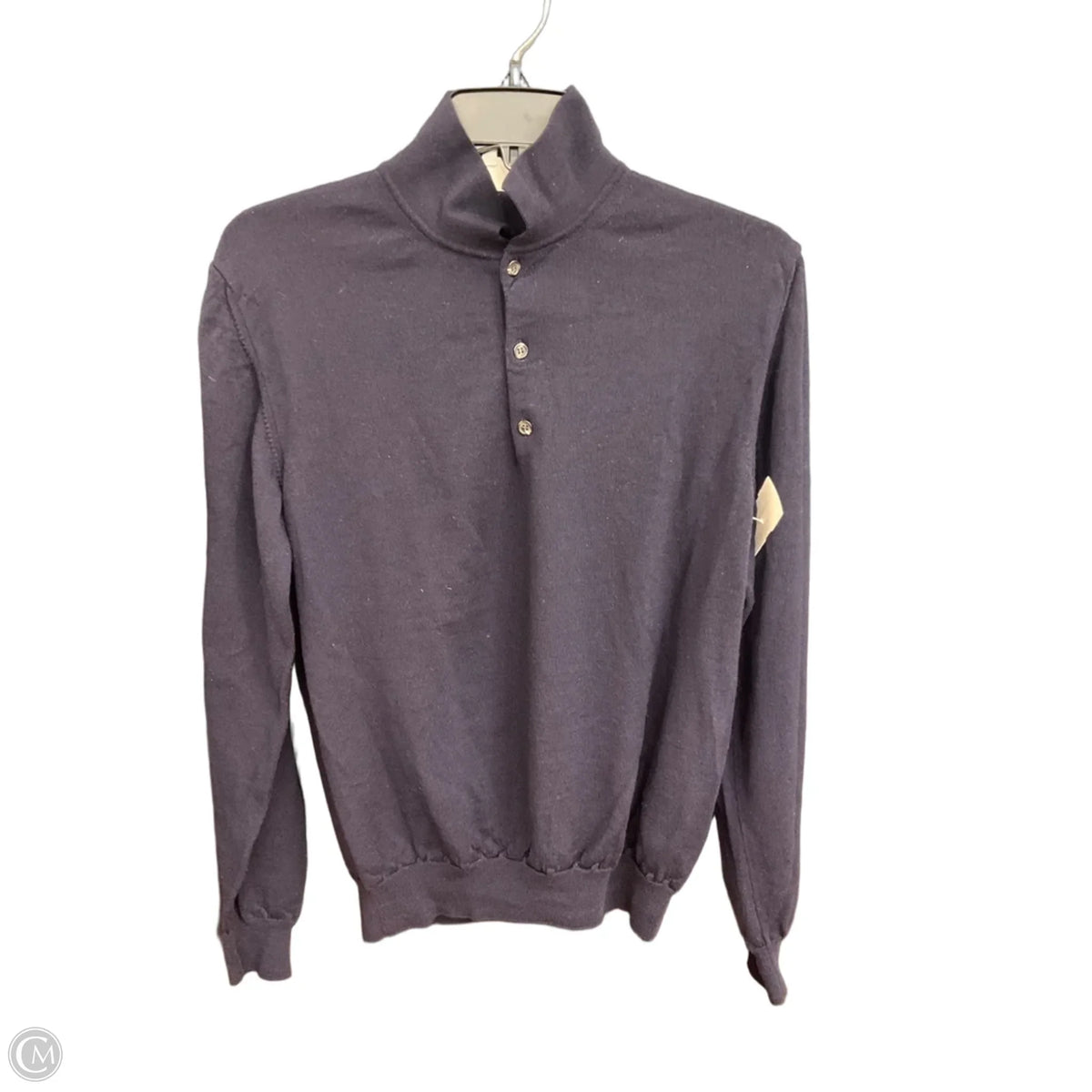 Top Long Sleeve By Cmc In Blue, Size: L