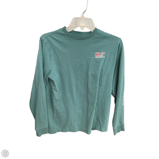 Top Long Sleeve By Vineyard Vines In Green, Size: Xl
