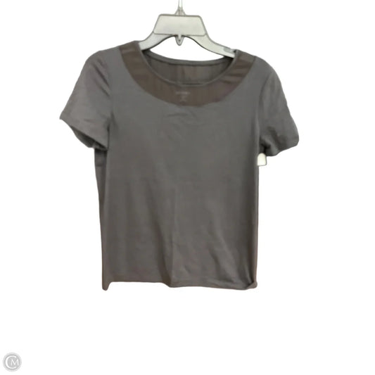 Top Short Sleeve Designer By Lafayette 148 In Black, Size: M