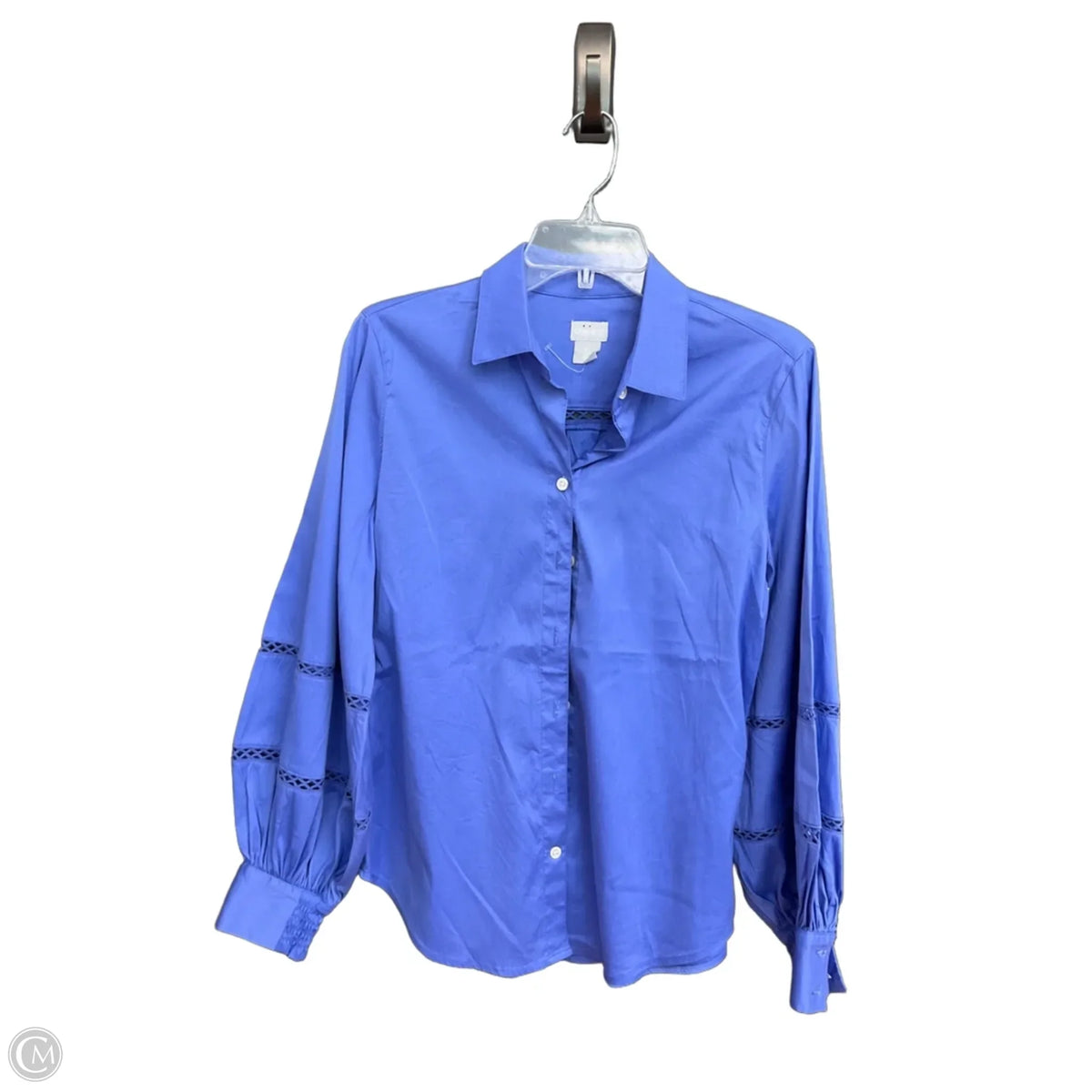Blouse Long Sleeve By Chicos In Blue, Size: S