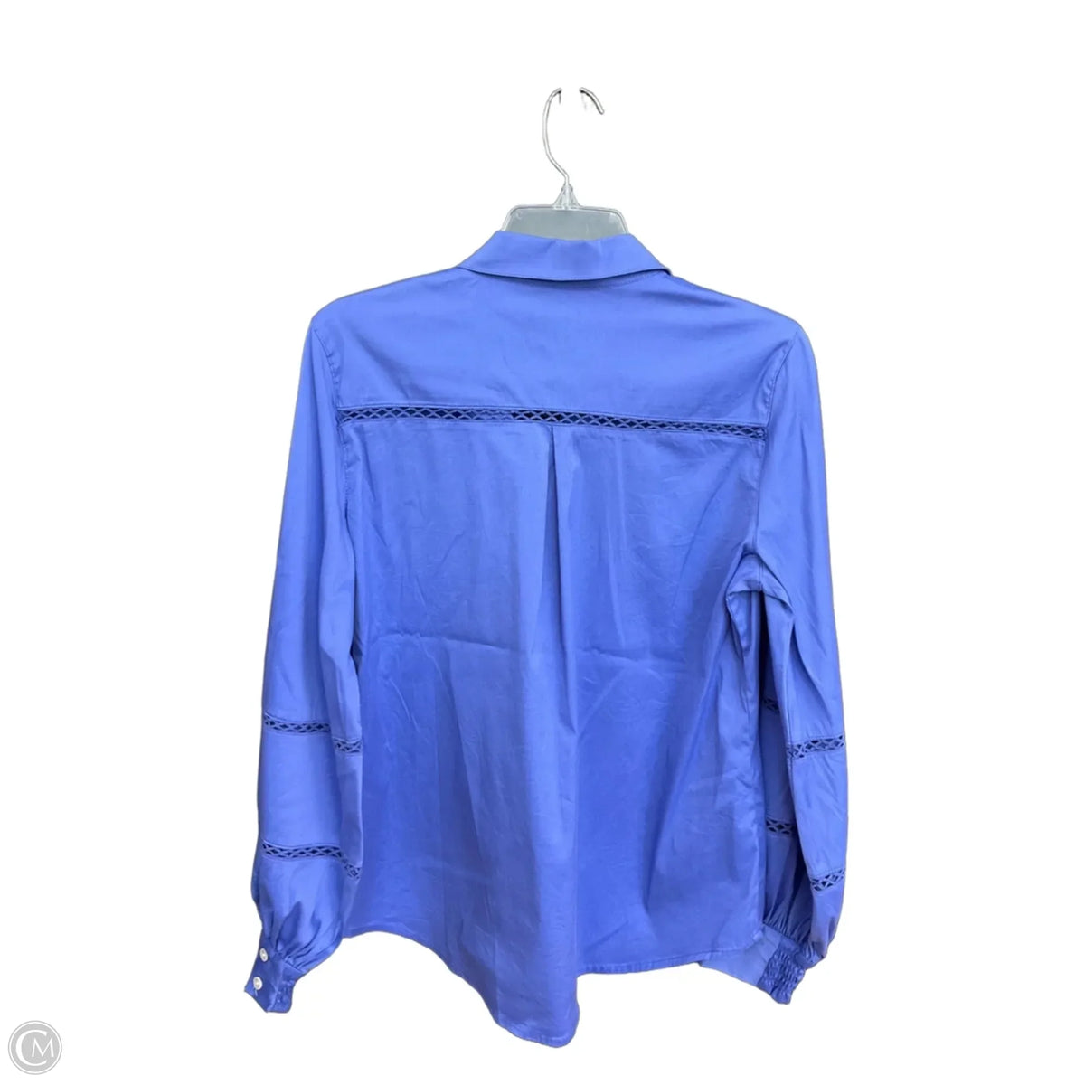 Blouse Long Sleeve By Chicos In Blue, Size: S
