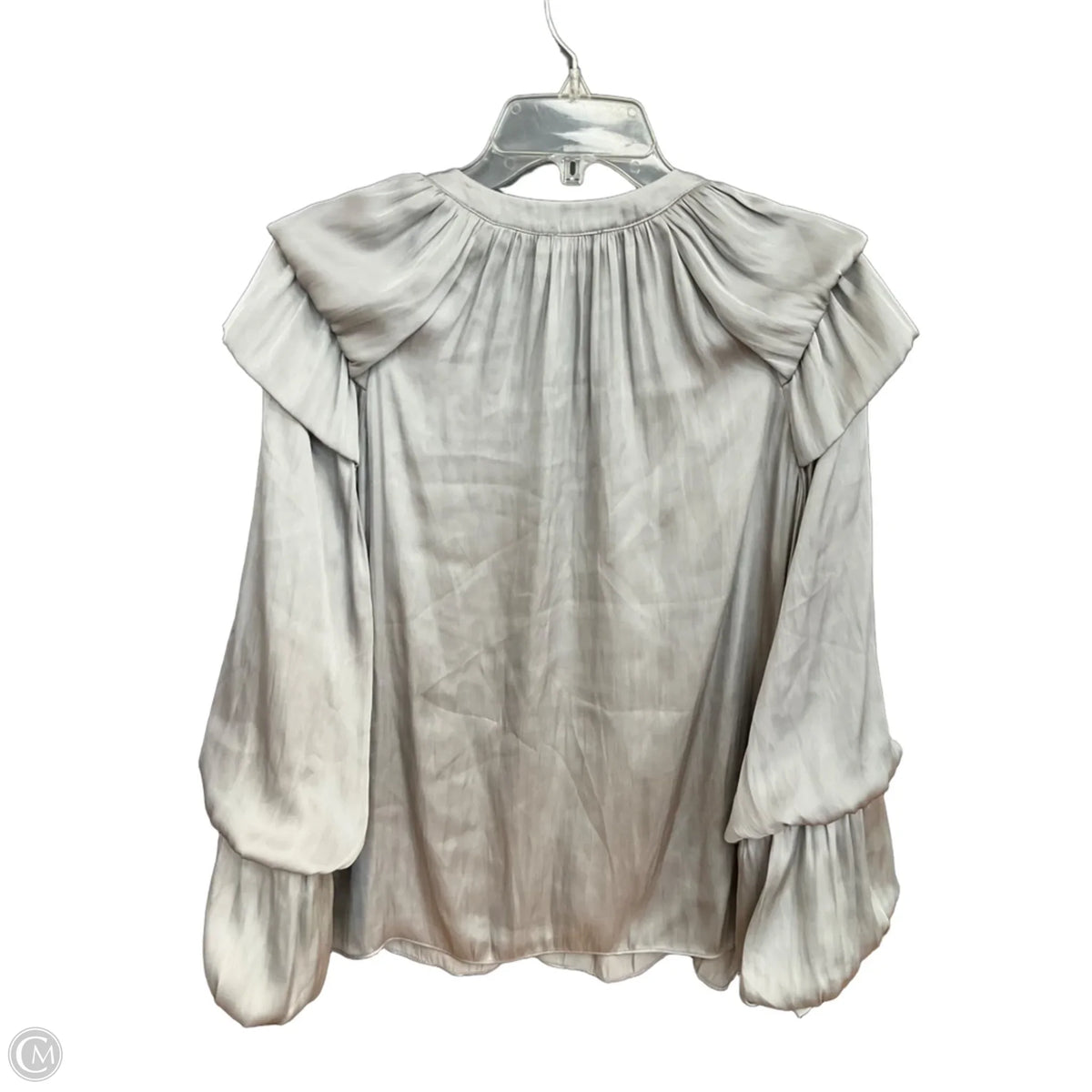 Top Long Sleeve By Current Air In Grey, Size: L