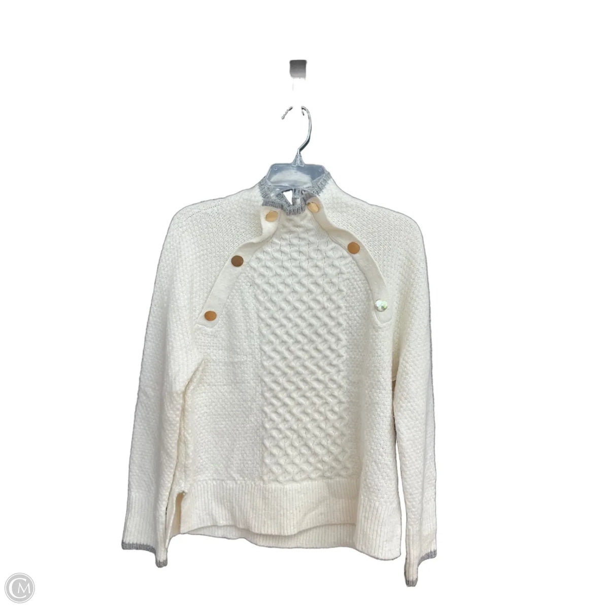 Sweater By Ann Taylor In White, Size: S