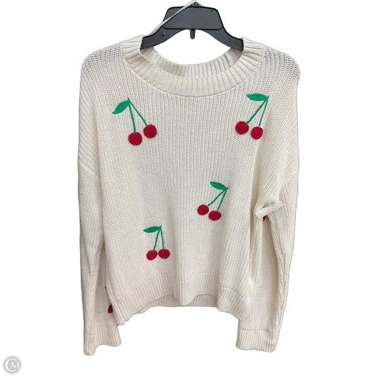 Sweater By Cynthia Rowley In Cream, Size: M