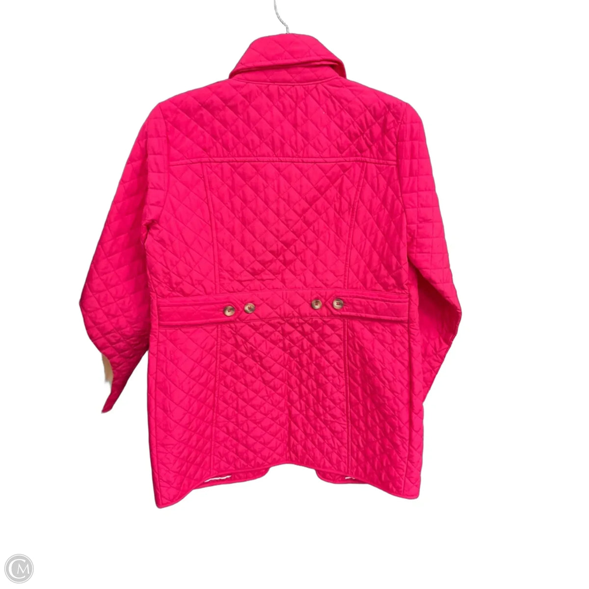 Coat Puffer & Quilted By Chicos In Pink, Size: S