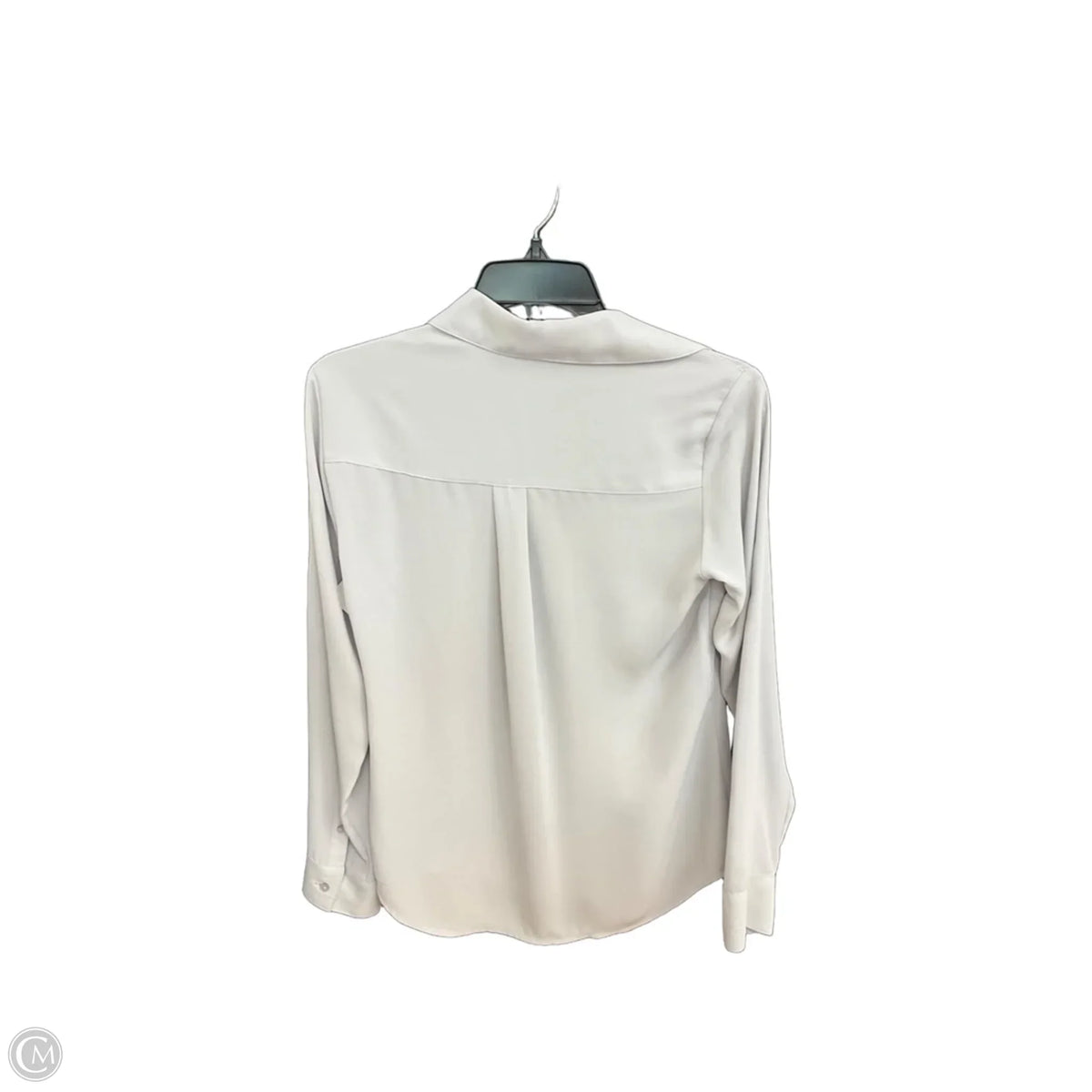 Blouse Long Sleeve By Express In Grey, Size: Xs