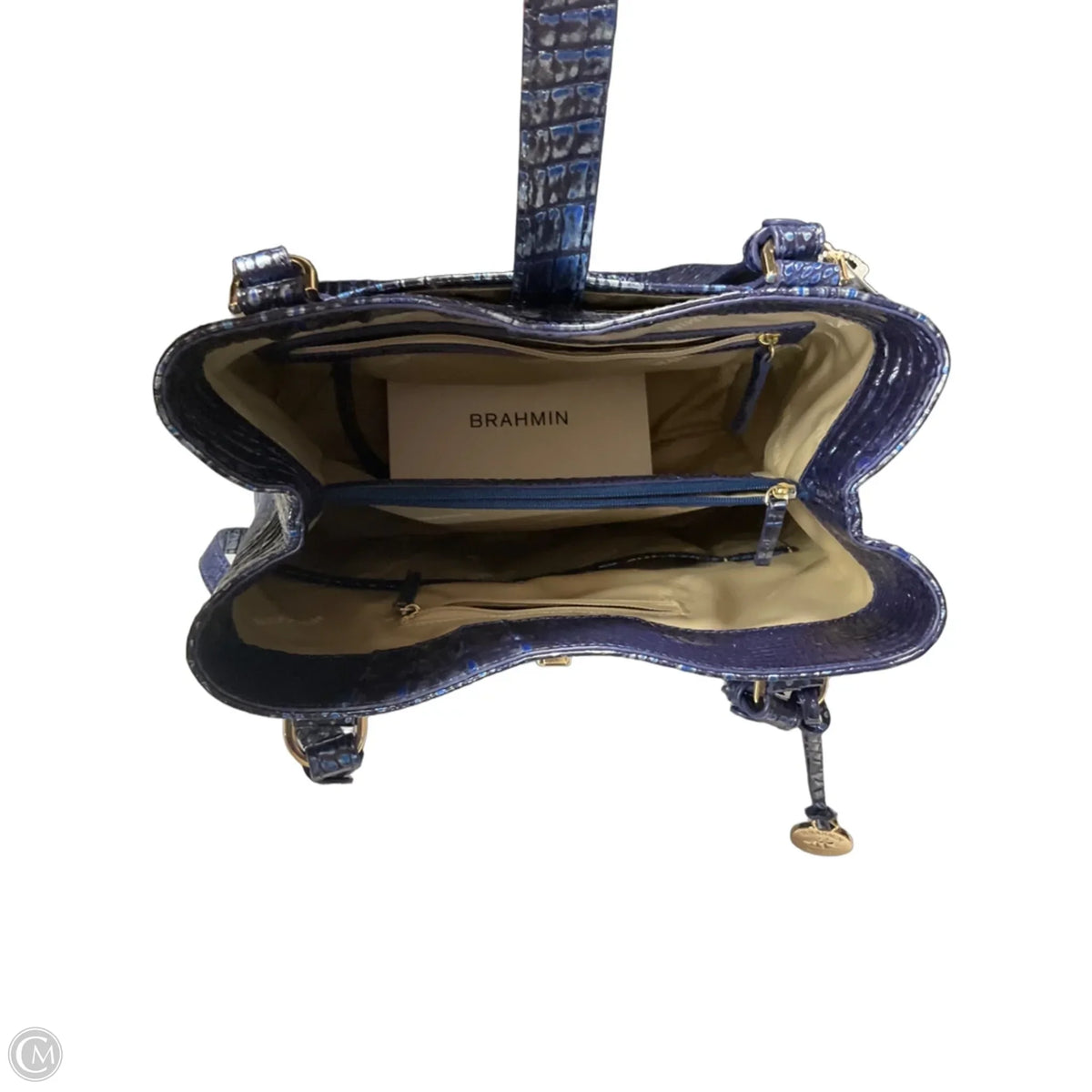 Handbag Designer By Brahmin, Size: Large