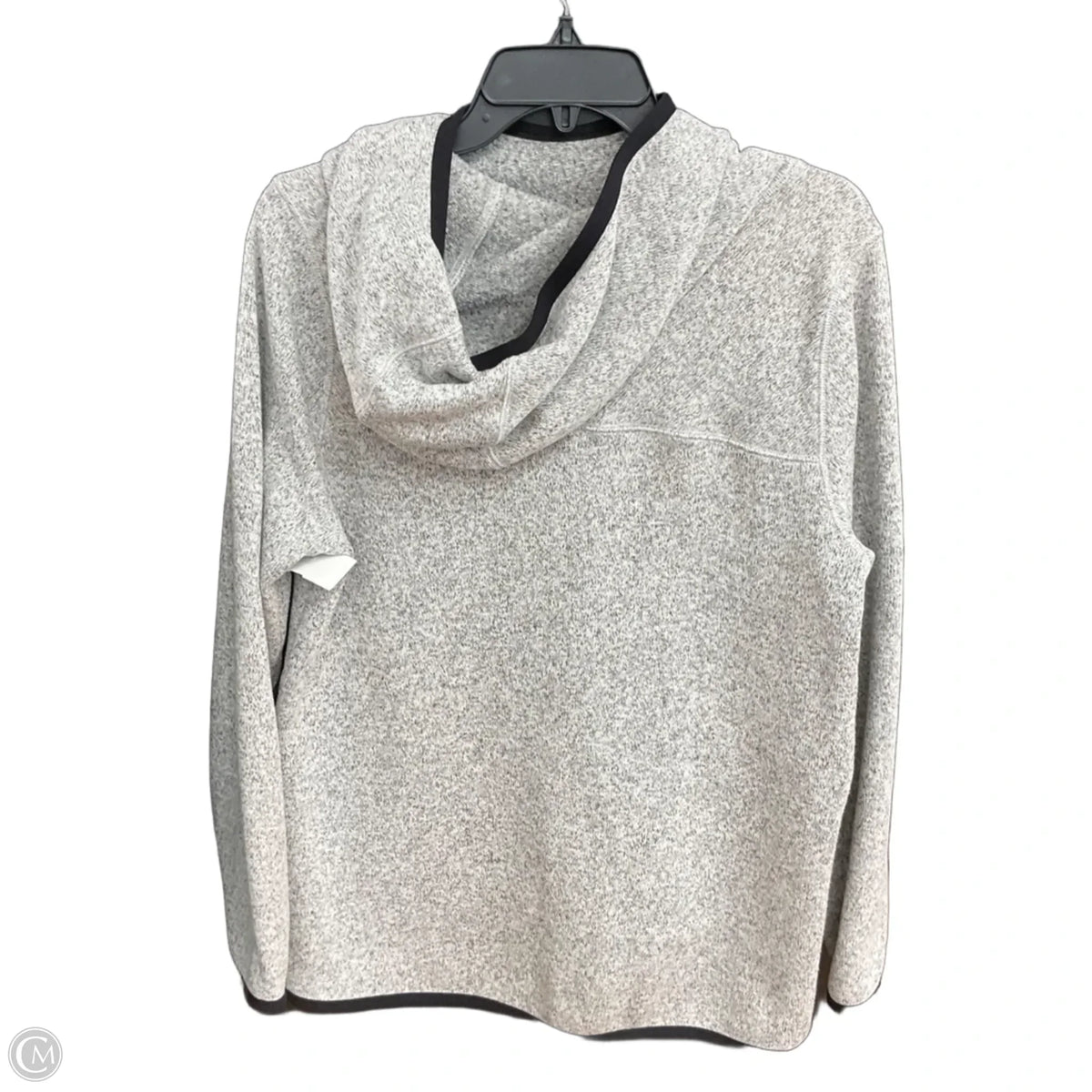 Sweatshirt Hoodie By Nike In Grey, Size: M