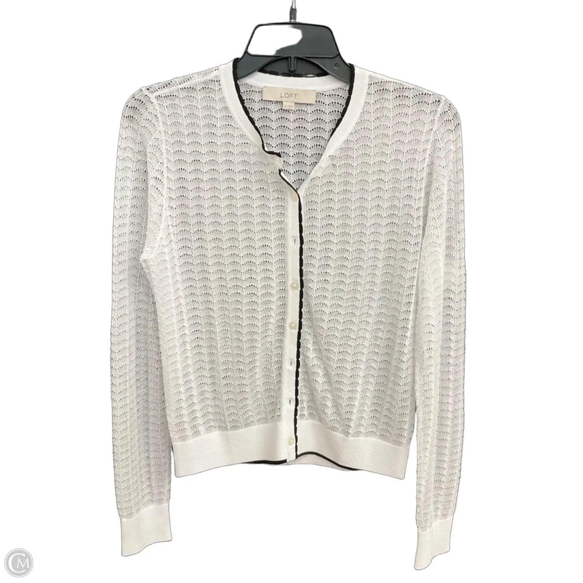 Cardigan By Loft In White, Size: M