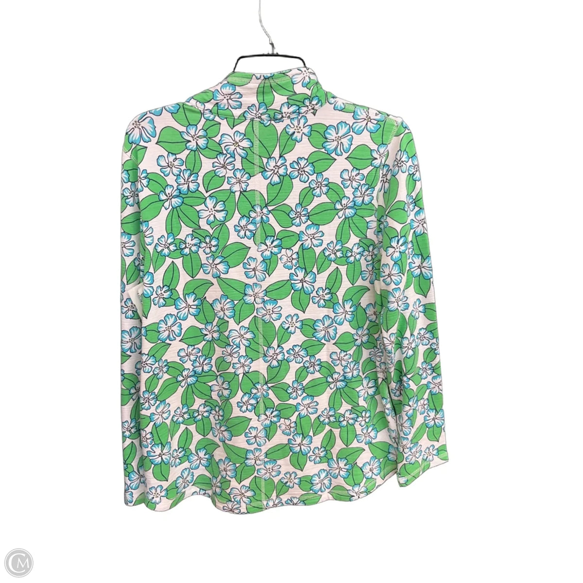 Top Long Sleeve By Talbots In Green, Size: M