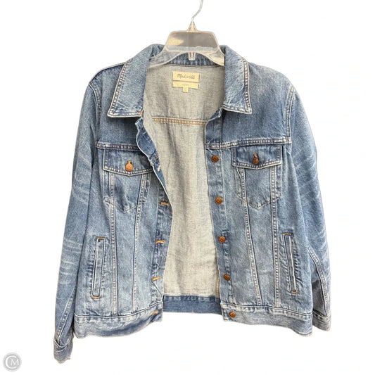 Jacket Denim By Madewell In Blue Denim, Size: 2x