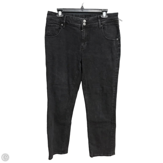 Jeans Straight By Hudson In Black, Size: 12