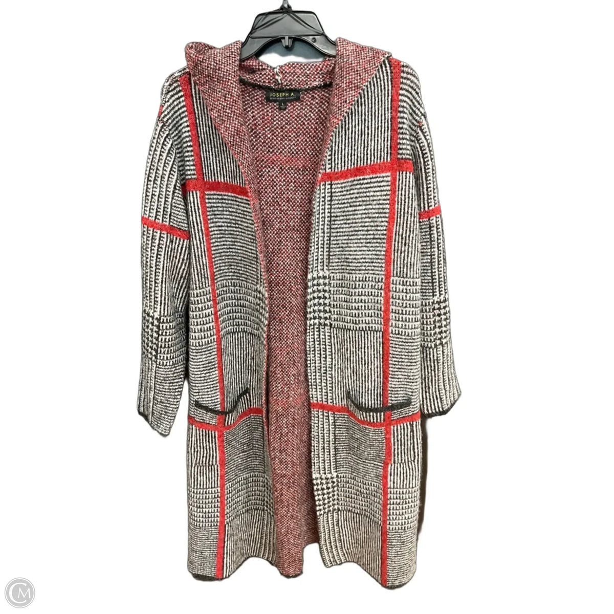 Cardigan By Joseph A. In Striped Pattern, Size: L