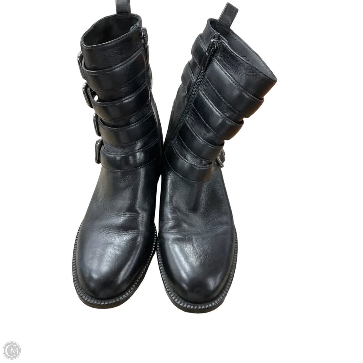 Boots Ankle Heels By Via Spiga In Black, Size: 6
