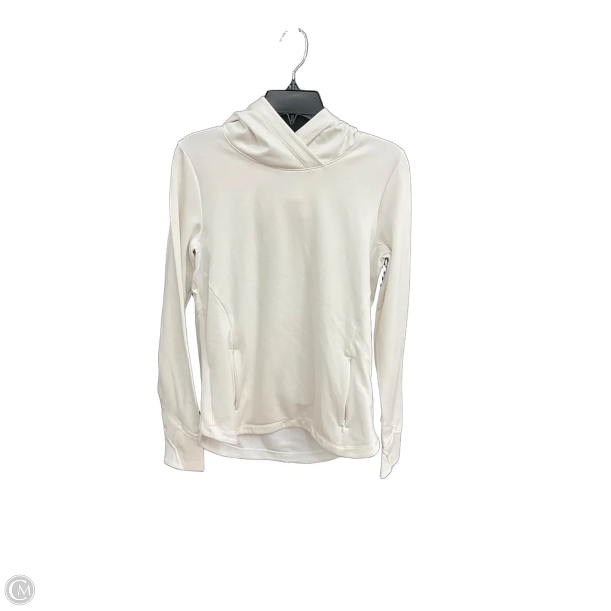 Sweatshirt Hoodie By Athleta In White, Size: S