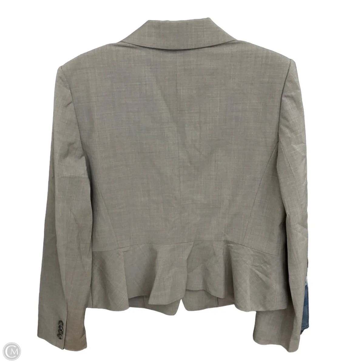 Blazer By Ann Taylor In Grey, Size: 14