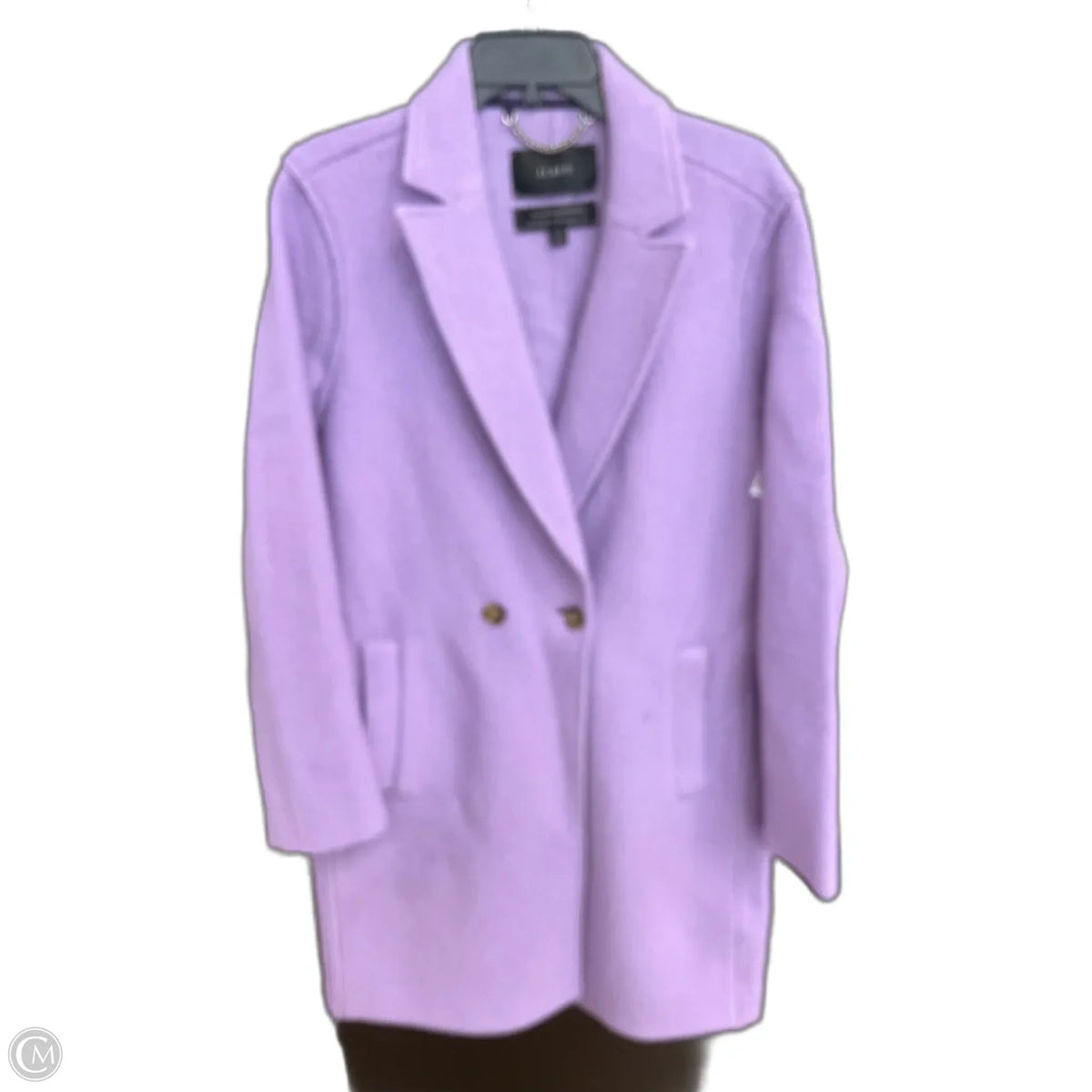 Coat Wool By J. Crew In Purple, Size: L