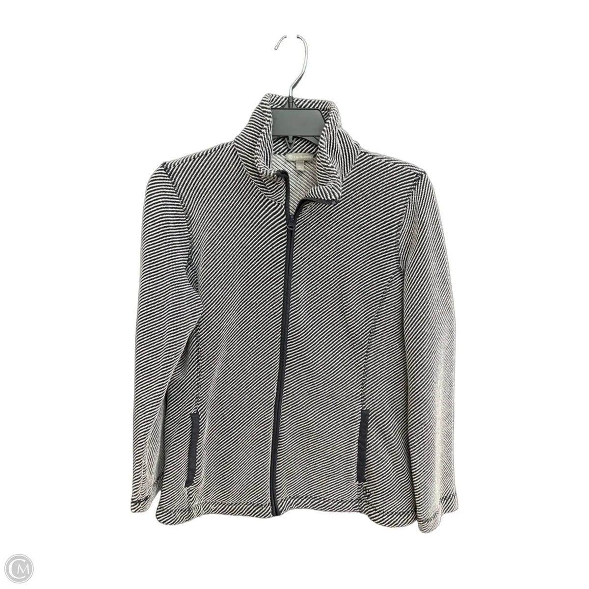 Jacket Fleece By Talbots In Blue, Size: Mp