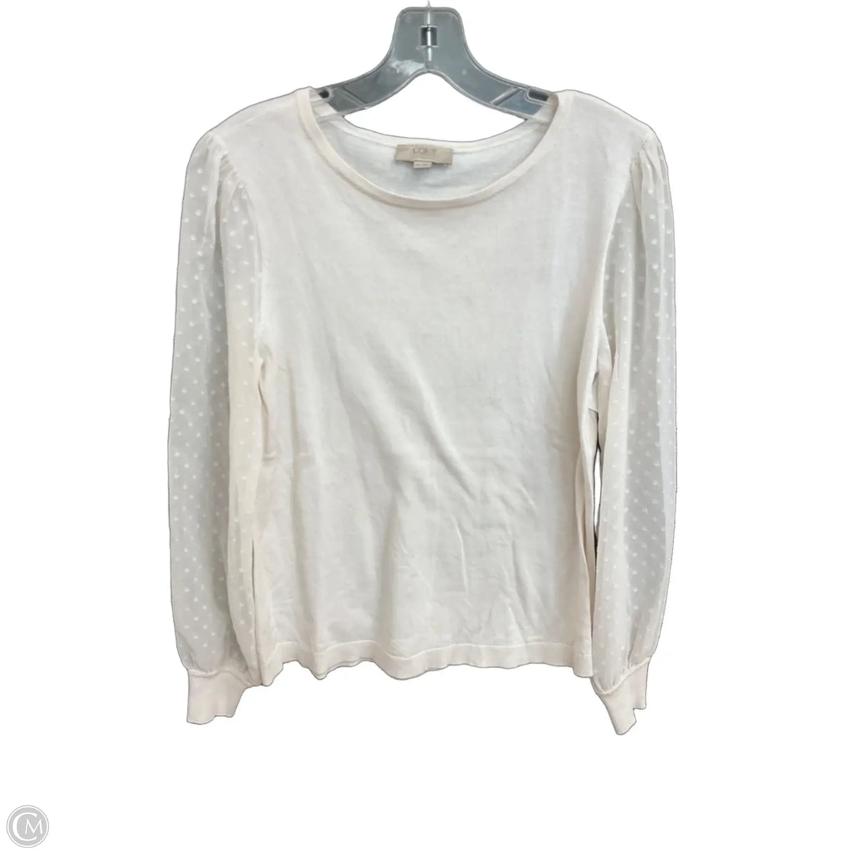 Top Long Sleeve By Loft In Cream, Size: Sp