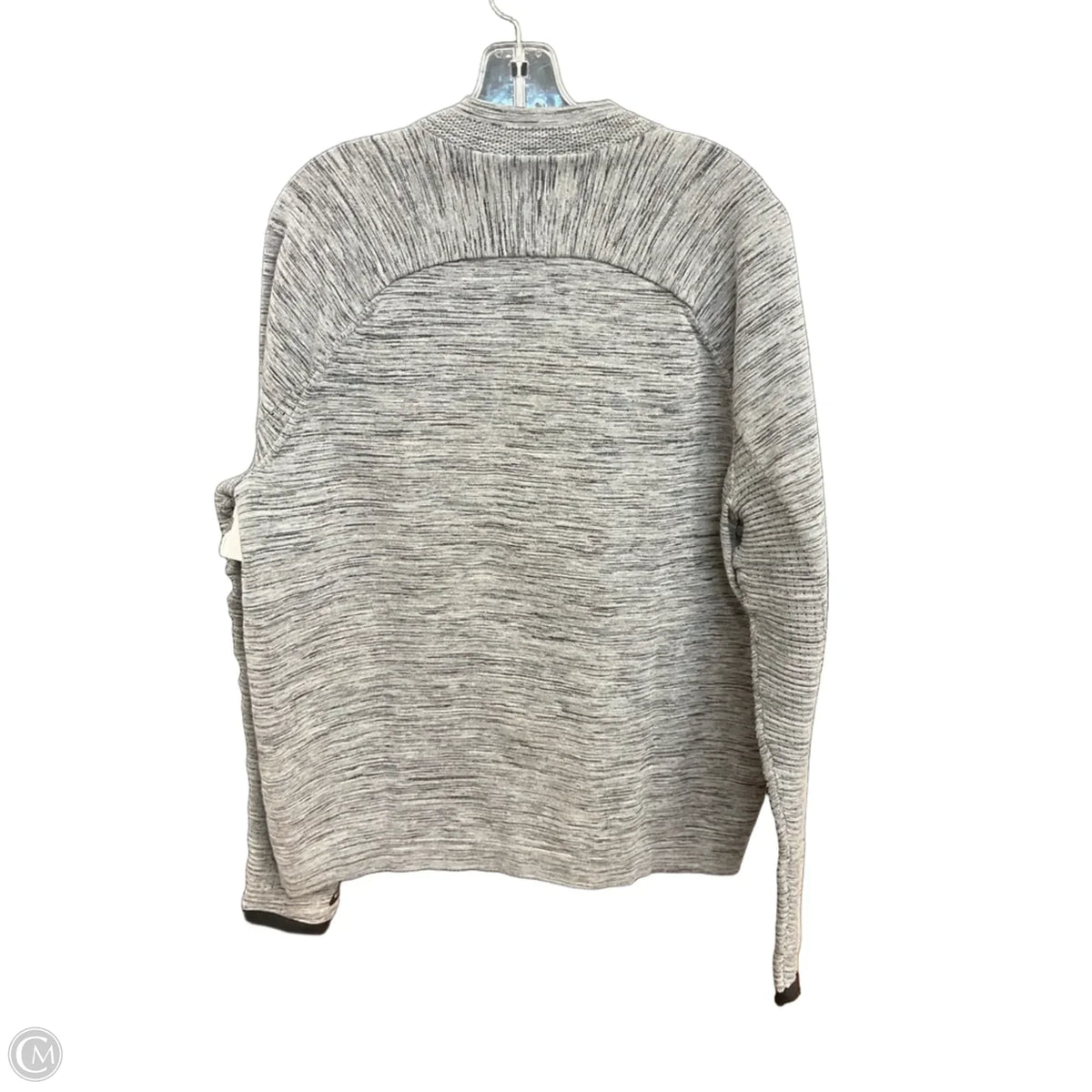 Athletic Jacket By Nike In Grey, Size: L